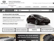 Tablet Screenshot of infinitiofmassapequaparts.com